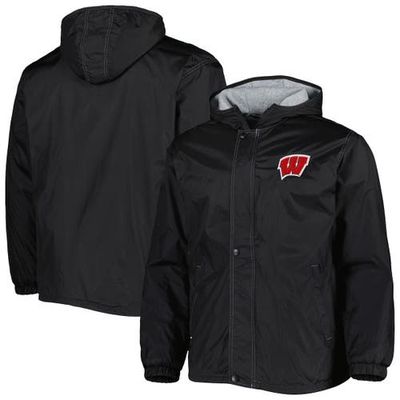 Men's Dunbrooke Black Wisconsin Badgers Legacy Full-Zip Hoodie Jacket