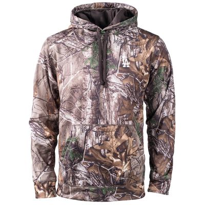 Men's Dunbrooke Camo Los Angeles Dodgers Champion Realtree Pullover Hoodie