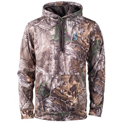 Men's Dunbrooke Camo Seattle Mariners Champion Realtree Pullover Hoodie