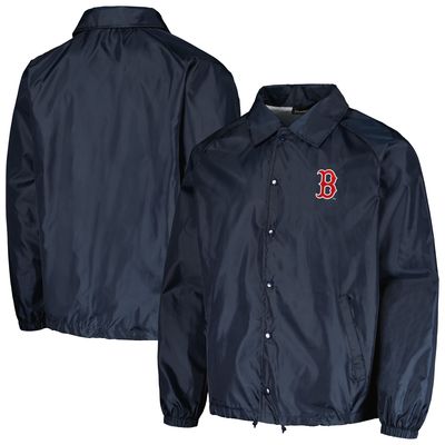 Men's Dunbrooke Navy Boston Red Sox Coach's Raglan Full-Snap Windbreaker Jacket