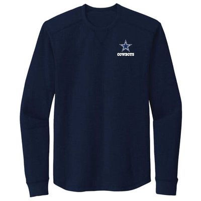 Men's Dunbrooke Navy Dallas Cowboys Cavalier Long Sleeve T-Shirt