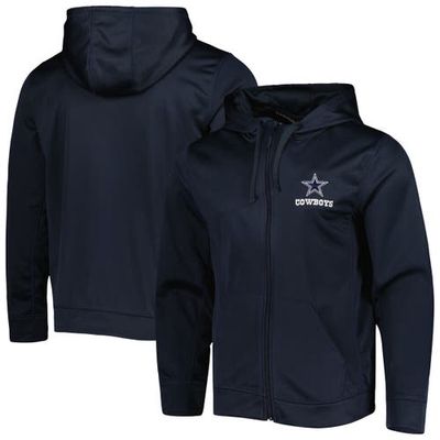 Men's Dunbrooke Navy Dallas Cowboys Trophy Fleece Full-Zip Hoodie Jacket