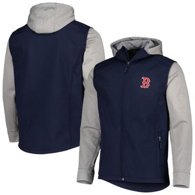 Men's Dunbrooke Navy/Heather Gray Boston Red Sox Alpha Full-Zip Jacket
