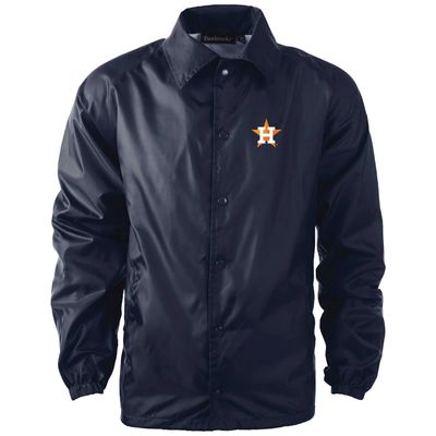 Men's Dunbrooke Navy Houston Astros Coach's Raglan Full-Snap Windbreaker Jacket