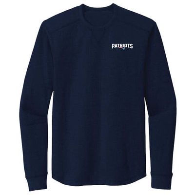 Men's Dunbrooke Navy New England Patriots Cavalier Long Sleeve T-Shirt