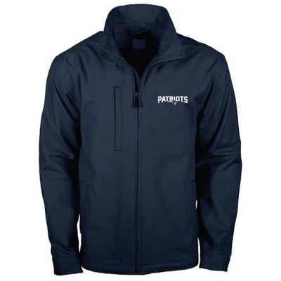 Men's Dunbrooke Navy New England Patriots Journey Workwear Tri-Blend Full-Zip Jacket