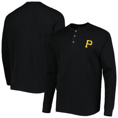 Men's Dunbrooke Pittsburgh Pirates Black Maverick Long Sleeve T-Shirt
