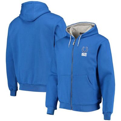 Men's Dunbrooke Royal Indianapolis Colts Craftsman Thermal-Lined Full-Zip Hoodie