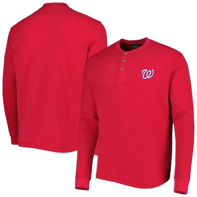 Men's Dunbrooke Washington Nationals Red Maverick Long Sleeve T-Shirt