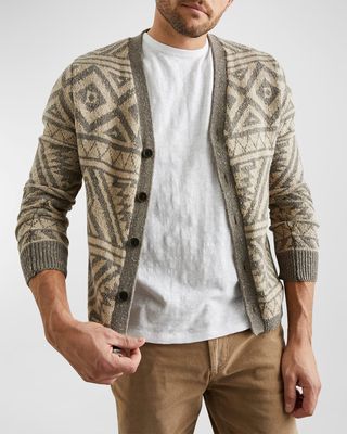 Men's Duran Printed Cardigan Sweater