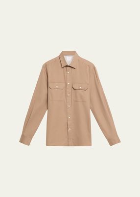 Men's Easy Fit Two-Pocket Sport Shirt