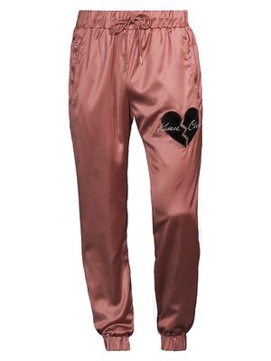 Men's Electrica Primula Heartbreaker Track Pants - Rose Black - Size Large - Rose Black - Size Large