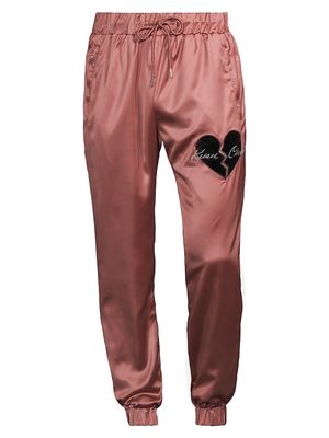 Men's Electrica Primula Heartbreaker Track Pants - Rose Black - Size Medium