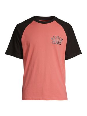 Men's Electrica Primula Neon Sky T-Shirt - Rose Black - Size Small - Rose Black - Size Small