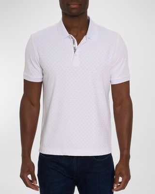 Men's Elias Jacquard Knit Polo Shirt