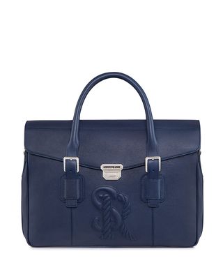 Men's Embossed Leather Briefcase