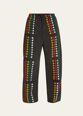 Men's Embroidered Kwaku Pants