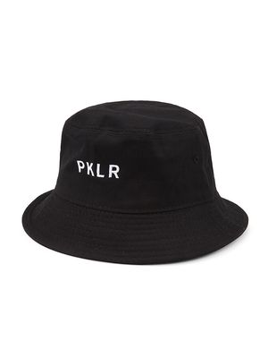 Men's Embroidered Logo Bucket Hat - Black - Black