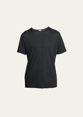 Men's Embroidered Logo Crewneck T-Shirt