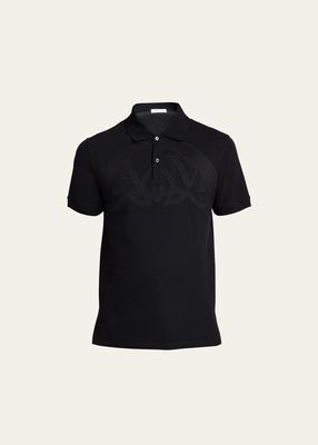 Men's Embroidered Pique Polo Shirt