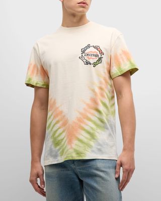 Men's Embroidered Tie-Dye T-Shirt