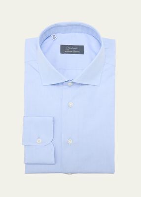 Men's End-on-End Cotton Dress Shirt