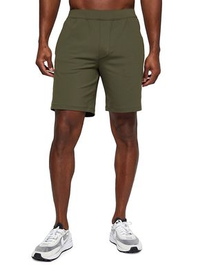 Men's Equip Four-Way Stretch Shorts - Army Green - Size XL - Army Green - Size XL