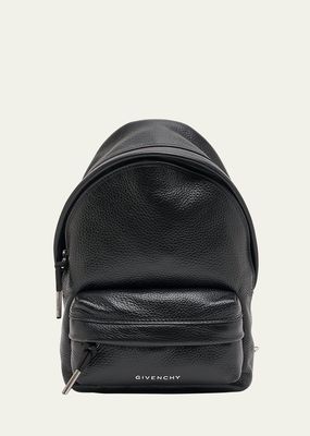 Men's Essential U Small Leather Sling Backpack