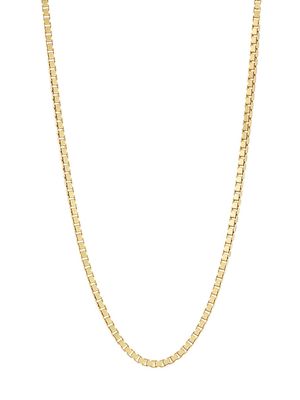 Men's Essentials 14K Gold-Plated Box Chain Necklace - Gold - Size 22 - Gold - Size 22
