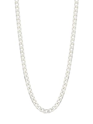 Men's Essentials 14K Sterling Silver Cuban Link Necklace - Silver - Silver