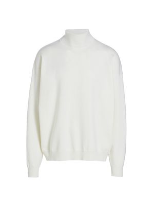 Men's Eternal Lightweight Merino Turtleneck - Cream - Size Large - Cream - Size Large