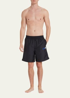 Men's Exact Opposite Logo Swim Shorts