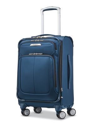 Men's Expandable Spinner Suitcase - Mediterranean Blue - Mediterranean Blue