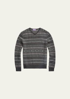 Men's Fair Isle Cashmere Sweater