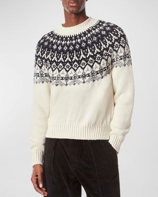 Men's Fair Isle Raglan Sweater