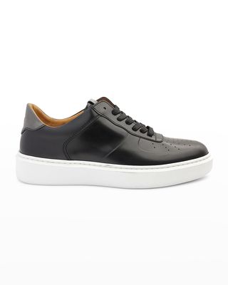 Men's Falcone Sport Leather Low-Top Sneakers