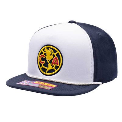 Men's Fan Ink White Club America Avalanche Snapback Hat
