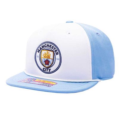 Men's Fan Ink White Manchester City Avalanche Snapback Hat
