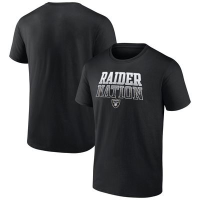 Men's Fanatics Branded Black Las Vegas Raiders Chiefs Kingdom Heavy Hitter T-Shirt