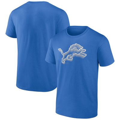 Men's Fanatics Branded Blue Detroit Lions Chrome Dimension T-Shirt