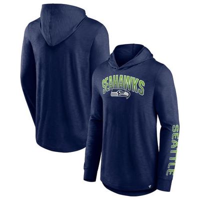 Men's Fanatics Branded College Navy Seattle Seahawks Front Runner Pullover Hoodie