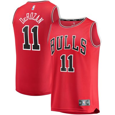 Men's Fanatics Branded DeMar DeRozan Red Chicago Bulls Fast Break Replica Player Jersey - Icon Edition