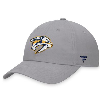 Men's Fanatics Branded Gray Nashville Predators Extra Time Adjustable Hat