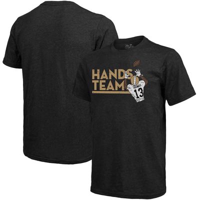 Men's Fanatics Branded Michael Thomas Black New Orleans Saints Tri-Blend Player Graphic T-Shirt