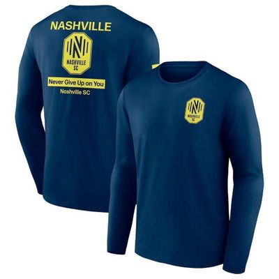 Men's Fanatics Branded Navy Nashville SC Constant Success Long Sleeve T-Shirt