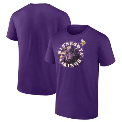 Men's Fanatics Branded Purple Minnesota Vikings Big & Tall Sporting Chance T-Shirt in Heather Purple