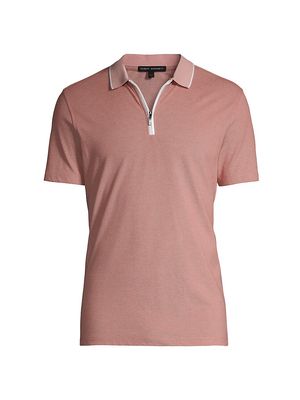 Men's Farnsworth Cotton-Blend Polo Shirt - Coral Rose - Size Small - Coral Rose - Size Small