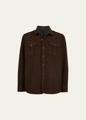 Men's Felpa Wool Shirt Jacket