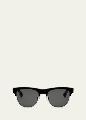 Men's Fendi Travel Acetate Round Sunglasses