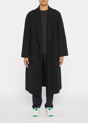Men's Ferro Belted Shawl Overcoat